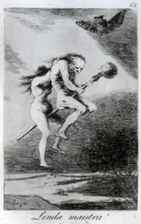 Śliczna nauczycielka!, płyta 68 „Los caprichos”, 1799